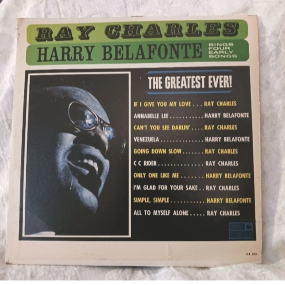 Ray Charles and Harry Belafonte Vinyl Album from Coronet Records